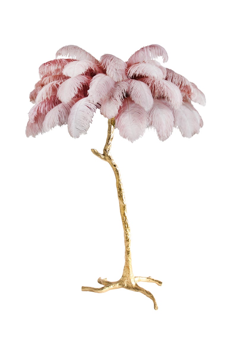 The Feather Floor Lamp, Candy Floss For Sale at 1stDibs