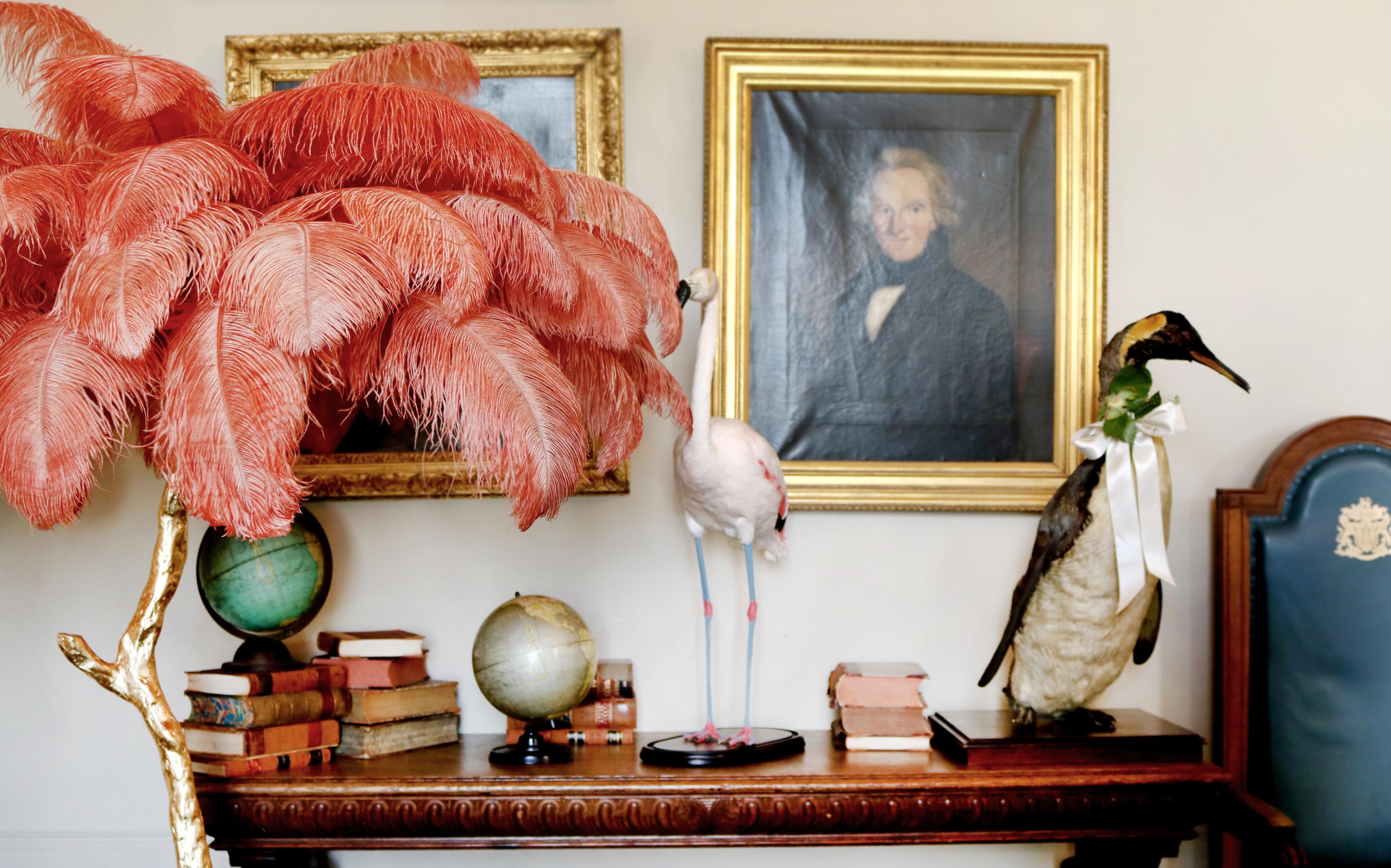 The feather chandelier, much like the iconic Ostrich feather lamp takes centre stage in any luxury setting. 

A luxury chandelier that hangs from a hand-finished stem, with hand painted Ostrich plumes falling smoothly into a decadent statement.