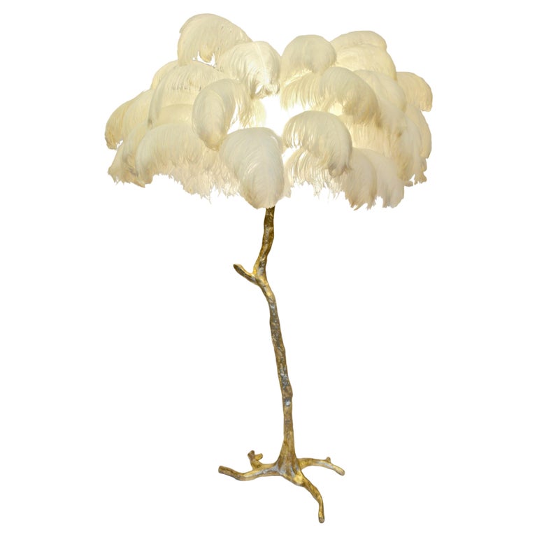 Feather Floor Lamp For Sale at 1stDibs