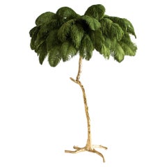 Feather Floor Lamp, Ivy Green