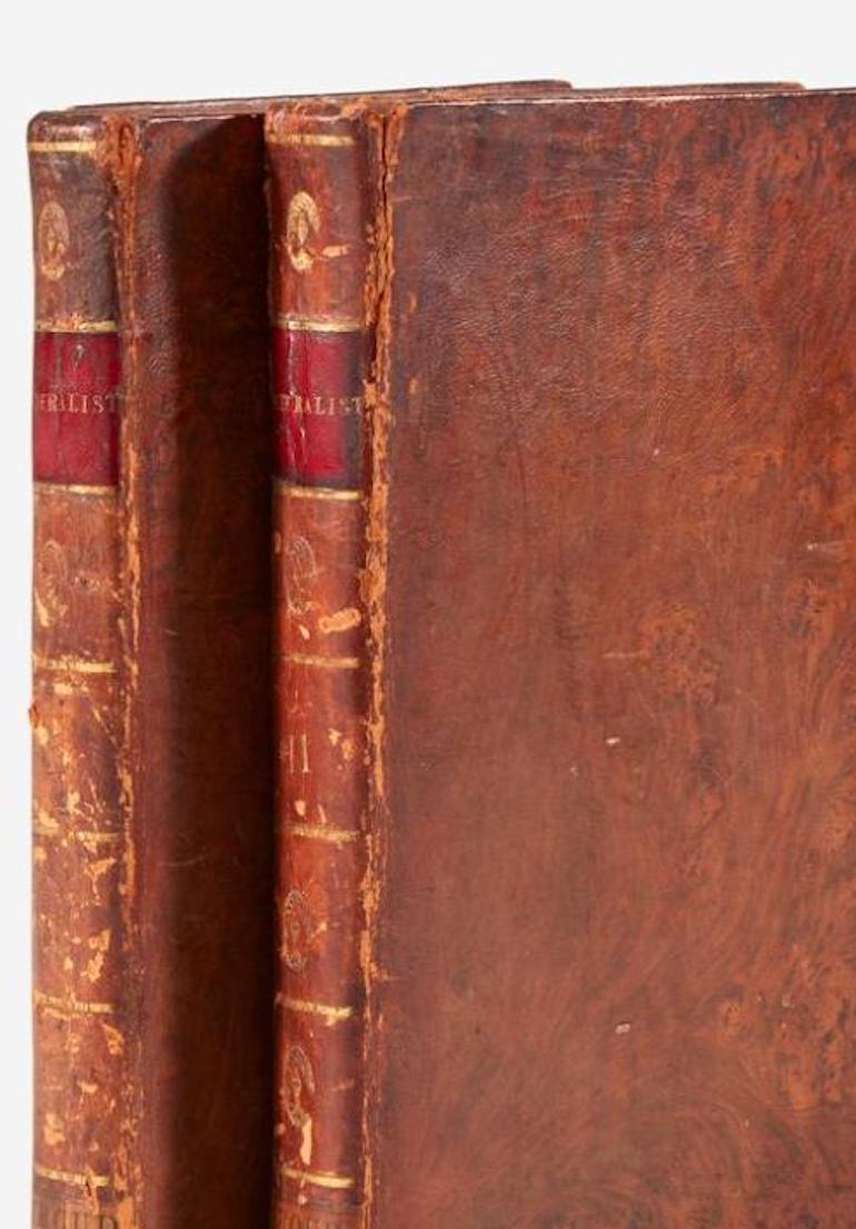 American The Federalist, on the New Constitution by Publius, Rare 1802 Second Edition