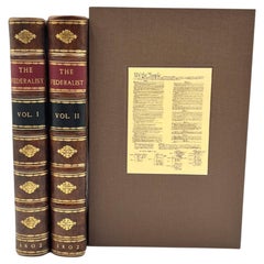 The Federalist, on the New Constitution by Publius, Second Edition, 2 Vols, 1802