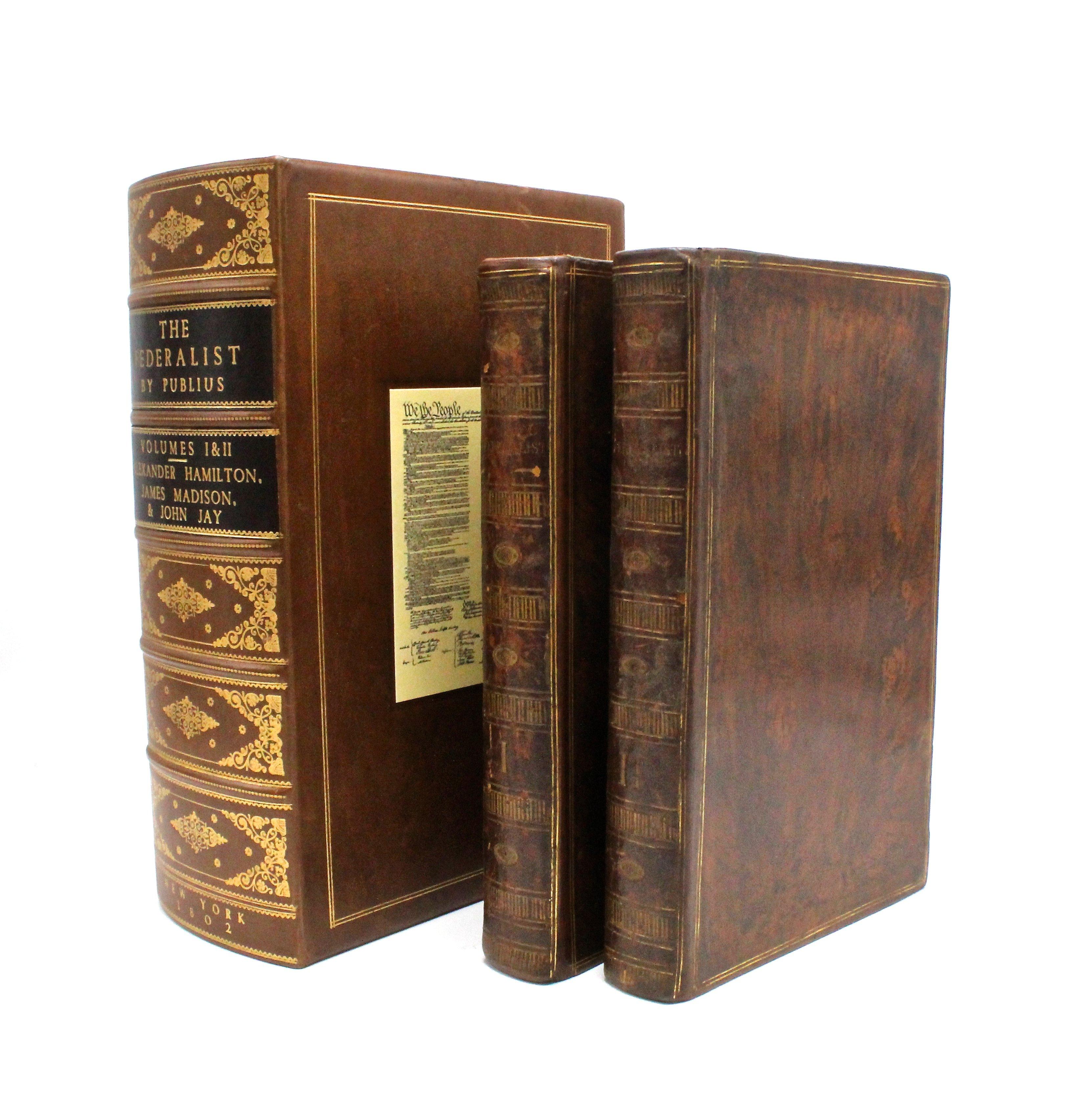 By Alexander Hamilton, James Madison, and John Jay. 
Printed and sold by George F. Hopkins, New York, 1802

Rare second edition of the most important work of American political thought ever written and according to Thomas Jefferson 