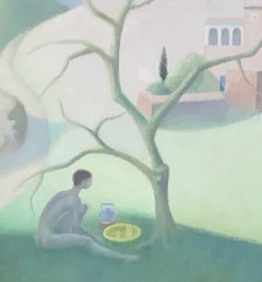 "Los Campos", Vista mágica de paisaje marroquí con desnudo masculino de Jacques Azéma