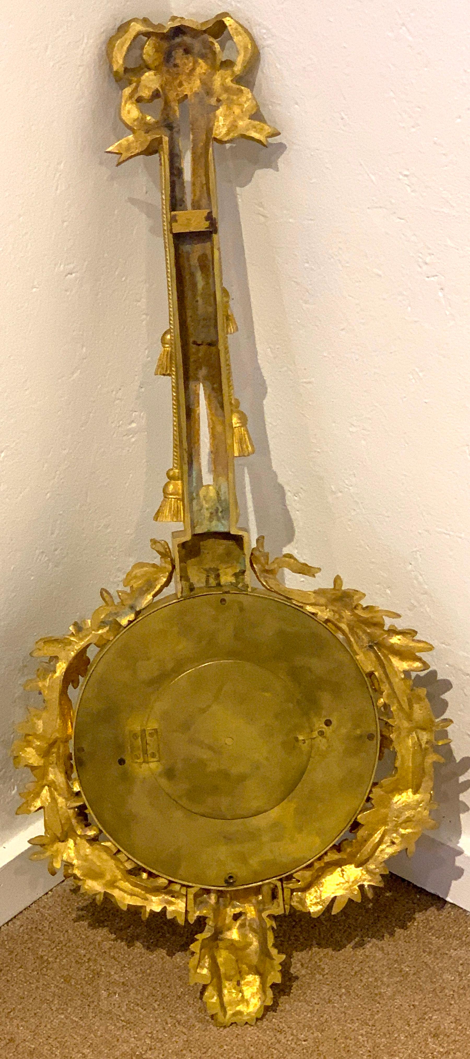 Finest Louis XVI Style Gilt Bronze Barometer, by Deniere, Paris For Sale 9