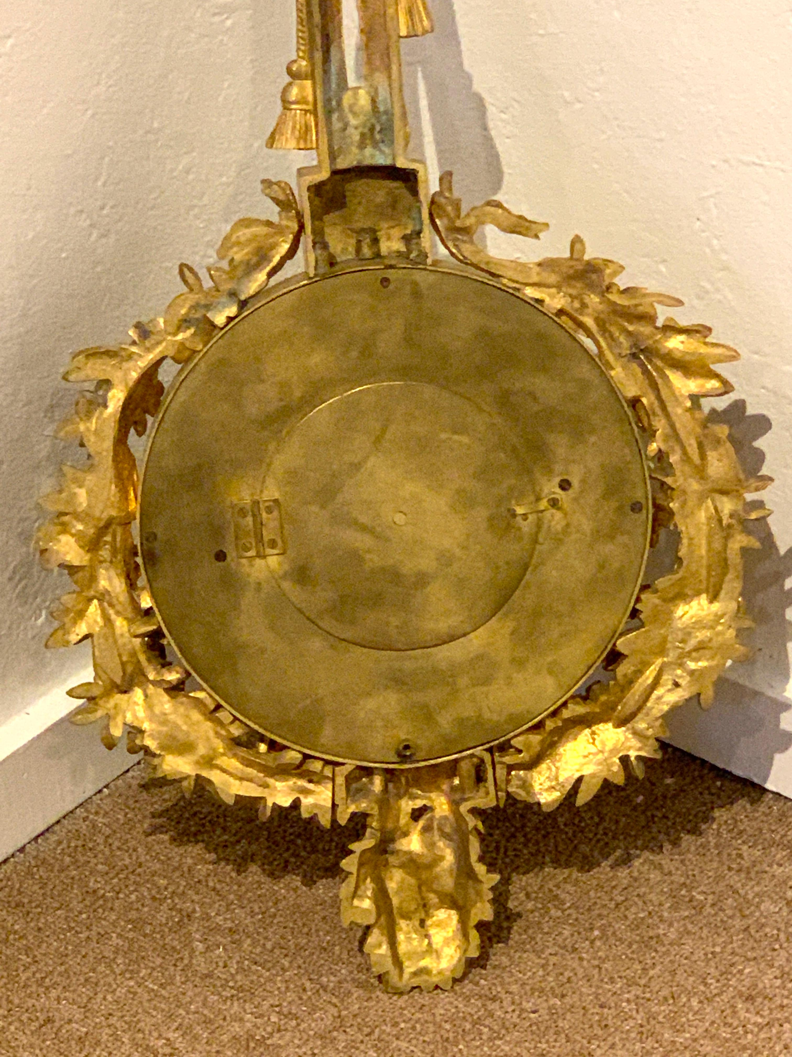 Finest Louis XVI Style Gilt Bronze Barometer, by Deniere, Paris For Sale 11