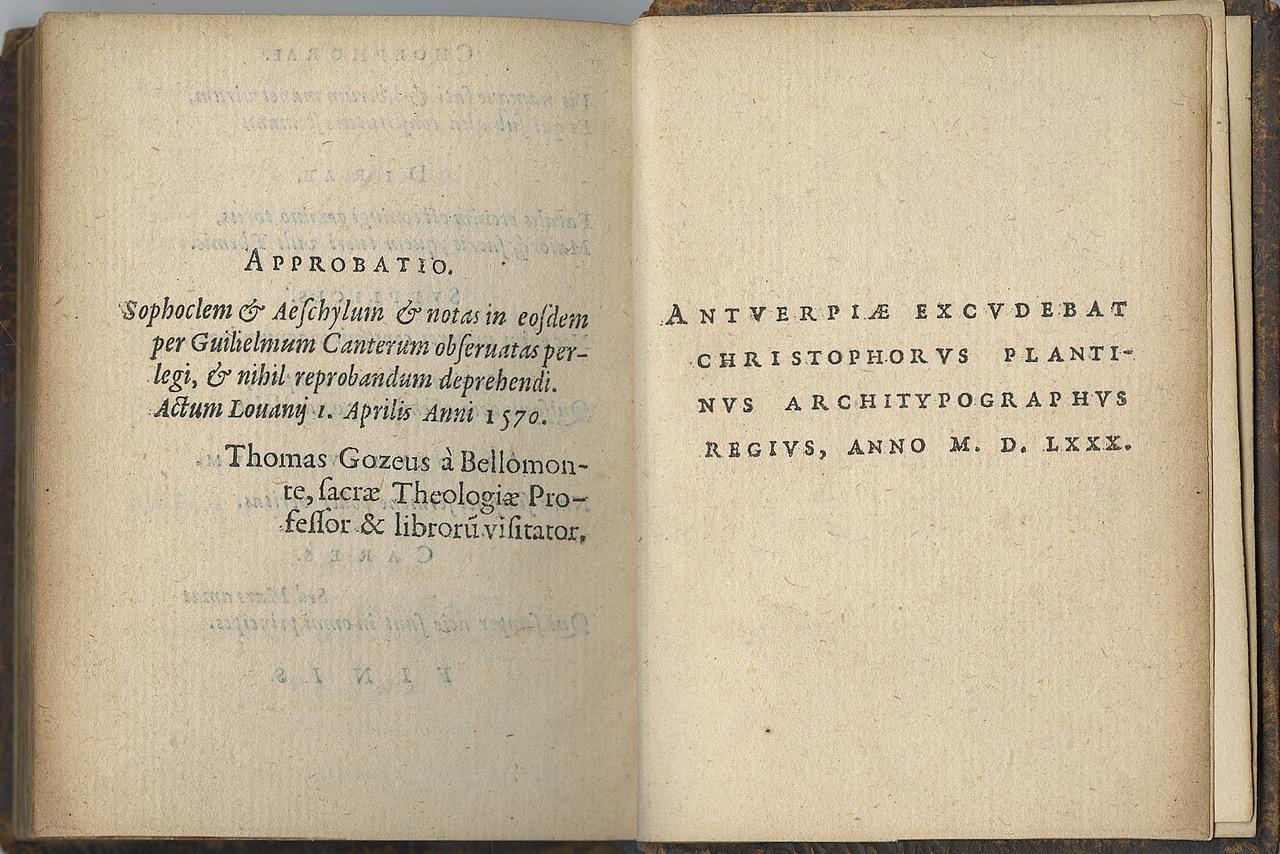 Européen La Première édition en porte-à-faux d'AESCHYLUS en vente