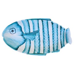 The Fishes - Hand-Painted Ceramic Platter / Tray - Large