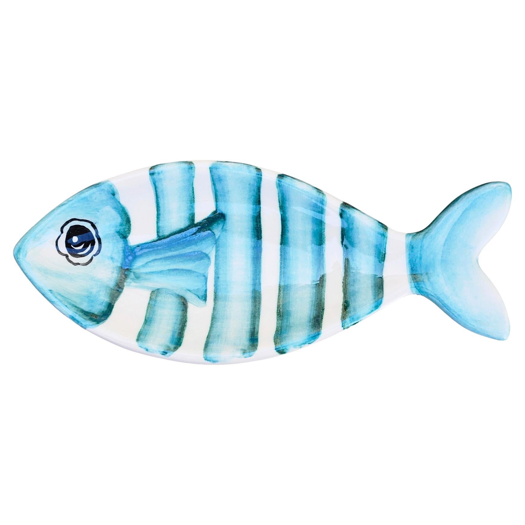 The Fishes - Hand-Painted Ceramic Platter / Tray - Small