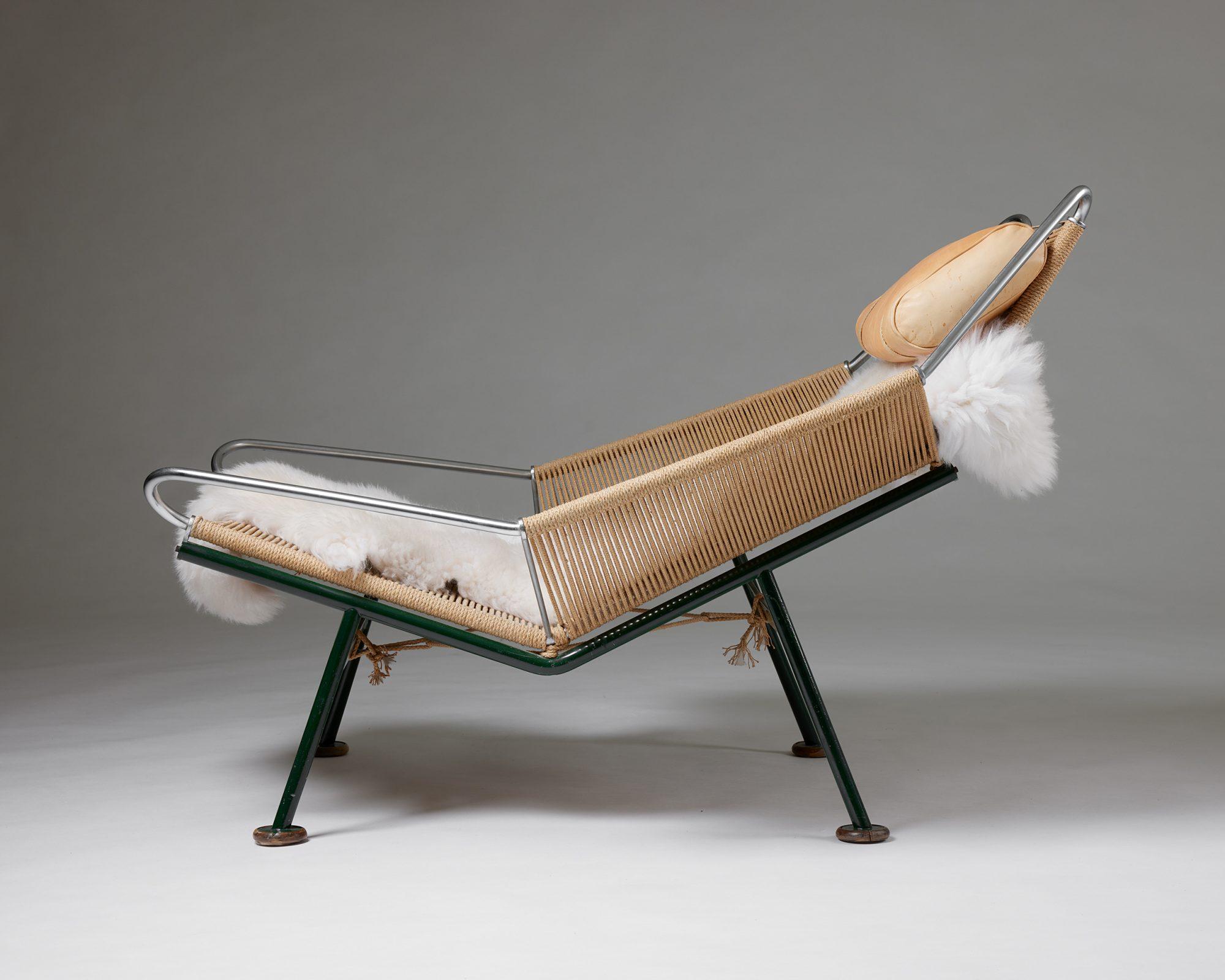 Milieu du XXe siècle The Flag Halyard Chair, conçue par Hans J. Wegner pour Getama, Danemark, 1950 en vente