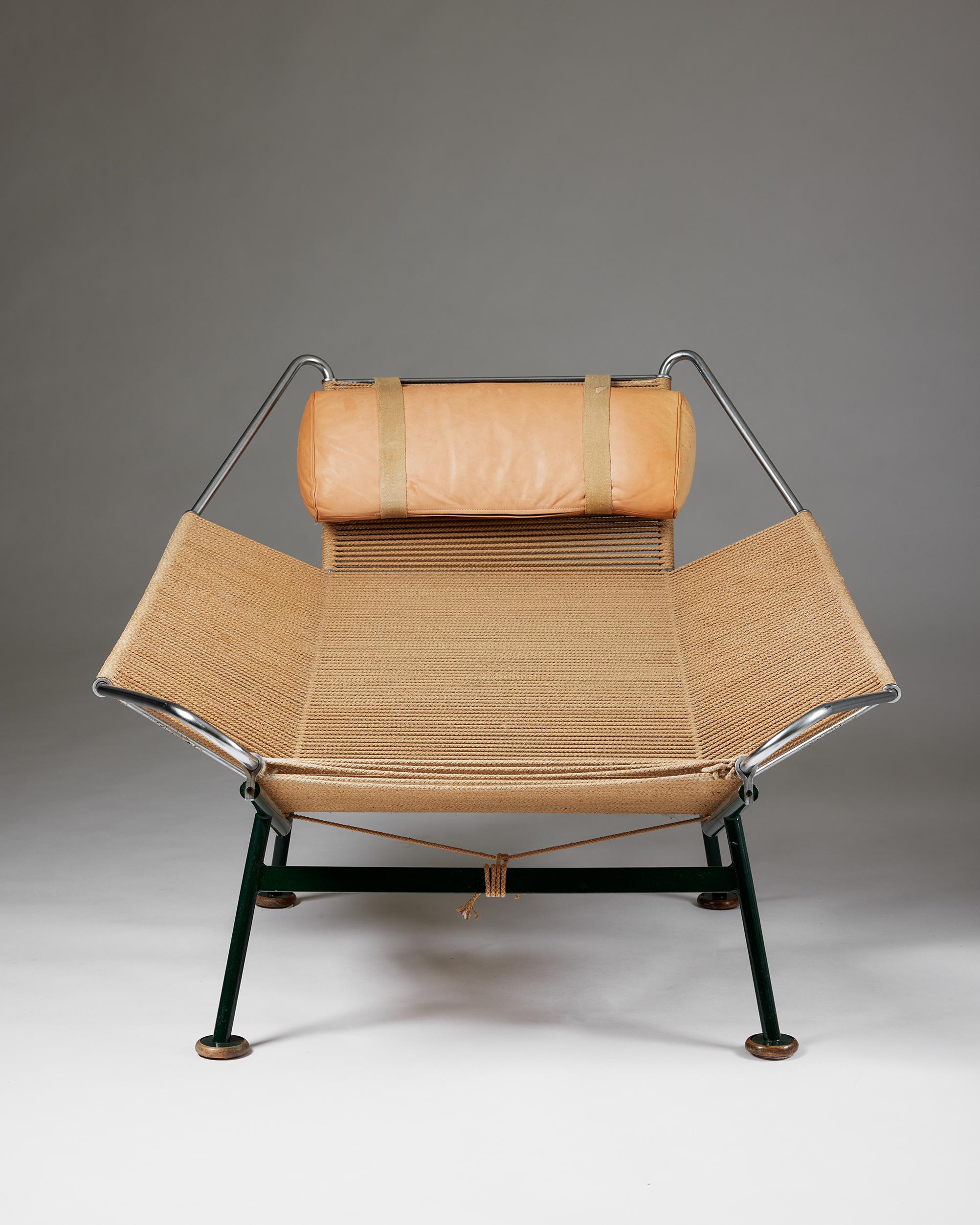 The Flag Halyard Chair, conçue par Hans J. Wegner pour Getama, Danemark, 1950 en vente 3