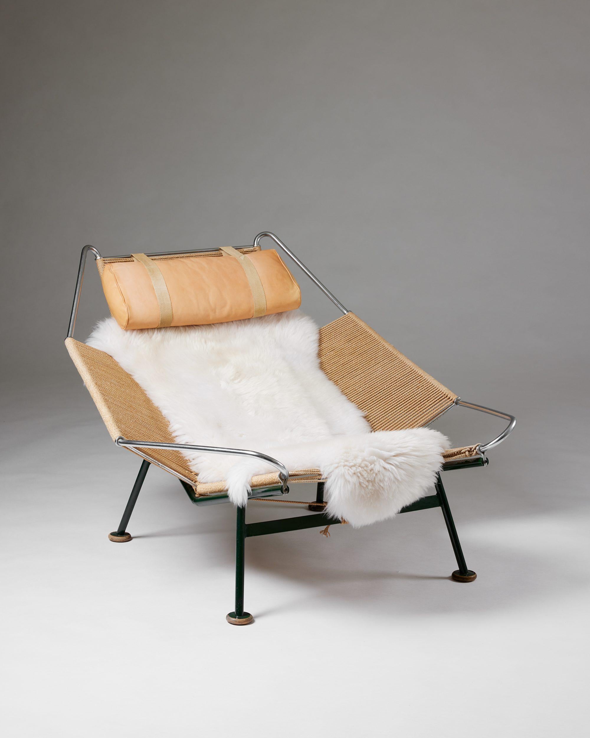 Danois The Flag Halyard Chair, conçue par Hans J. Wegner pour Getama, Danemark, 1950 en vente