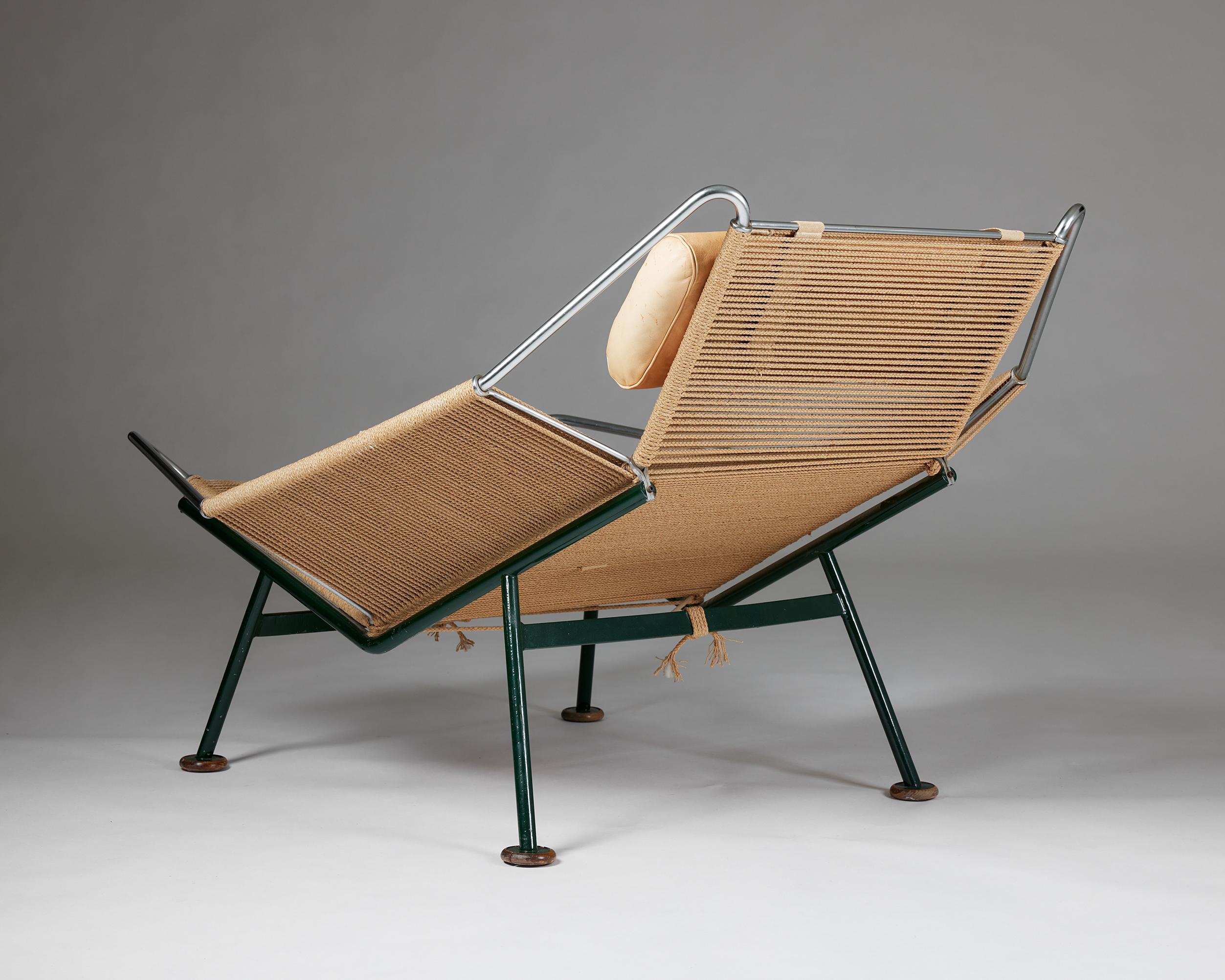 Der Flaggen-Hofstuhl entworfen von Hans J. Wegner für Getama, Dänemark, 1950 im Angebot 6