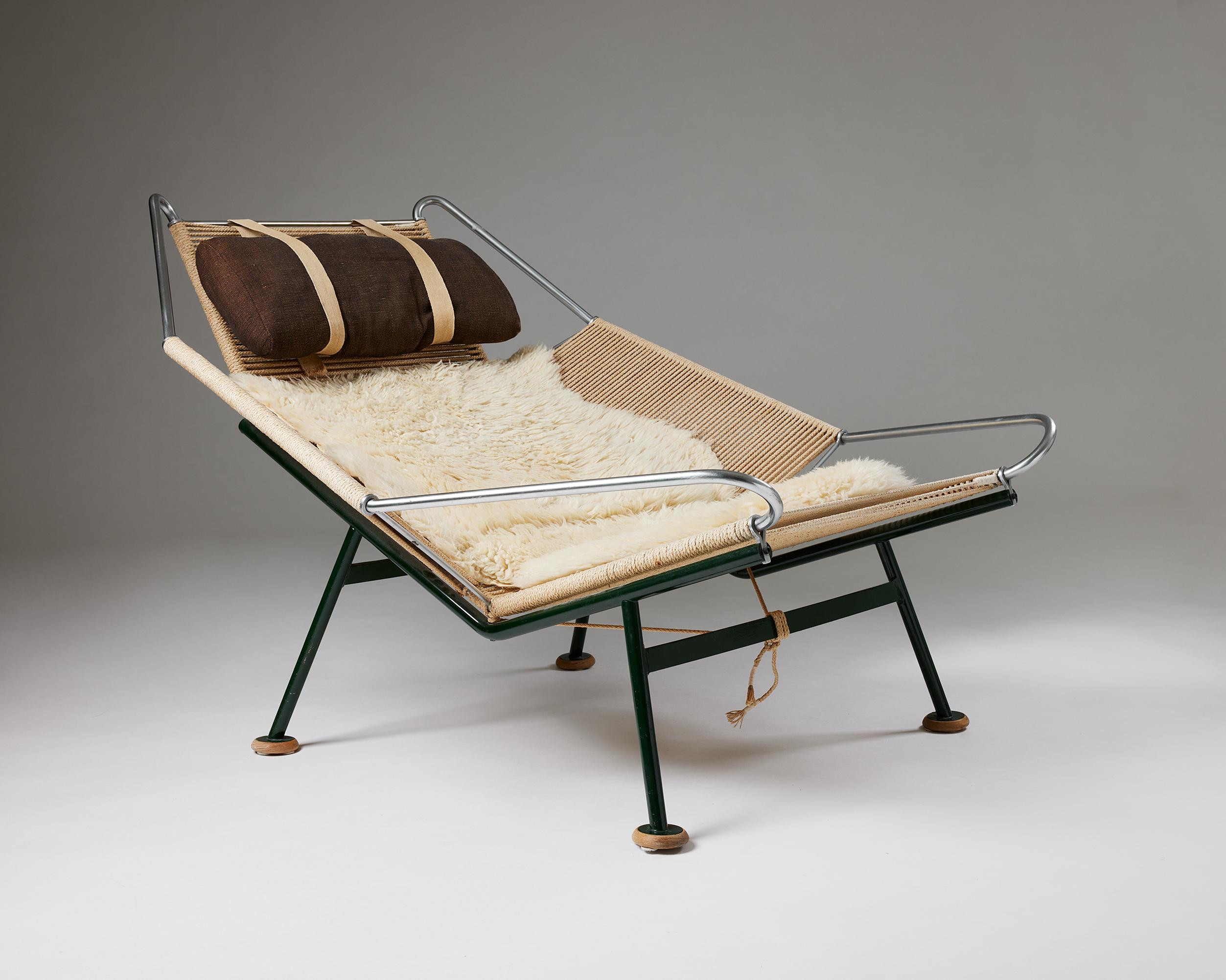 Mid-Century Modern ‘the Flag Halyard Chair’ Designed by Hans Wegner for GETAMA, Denmark, 1950