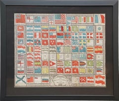 "The Flags of the Principal Nations of the World" Engraving by R.L. Barnes, 1837
