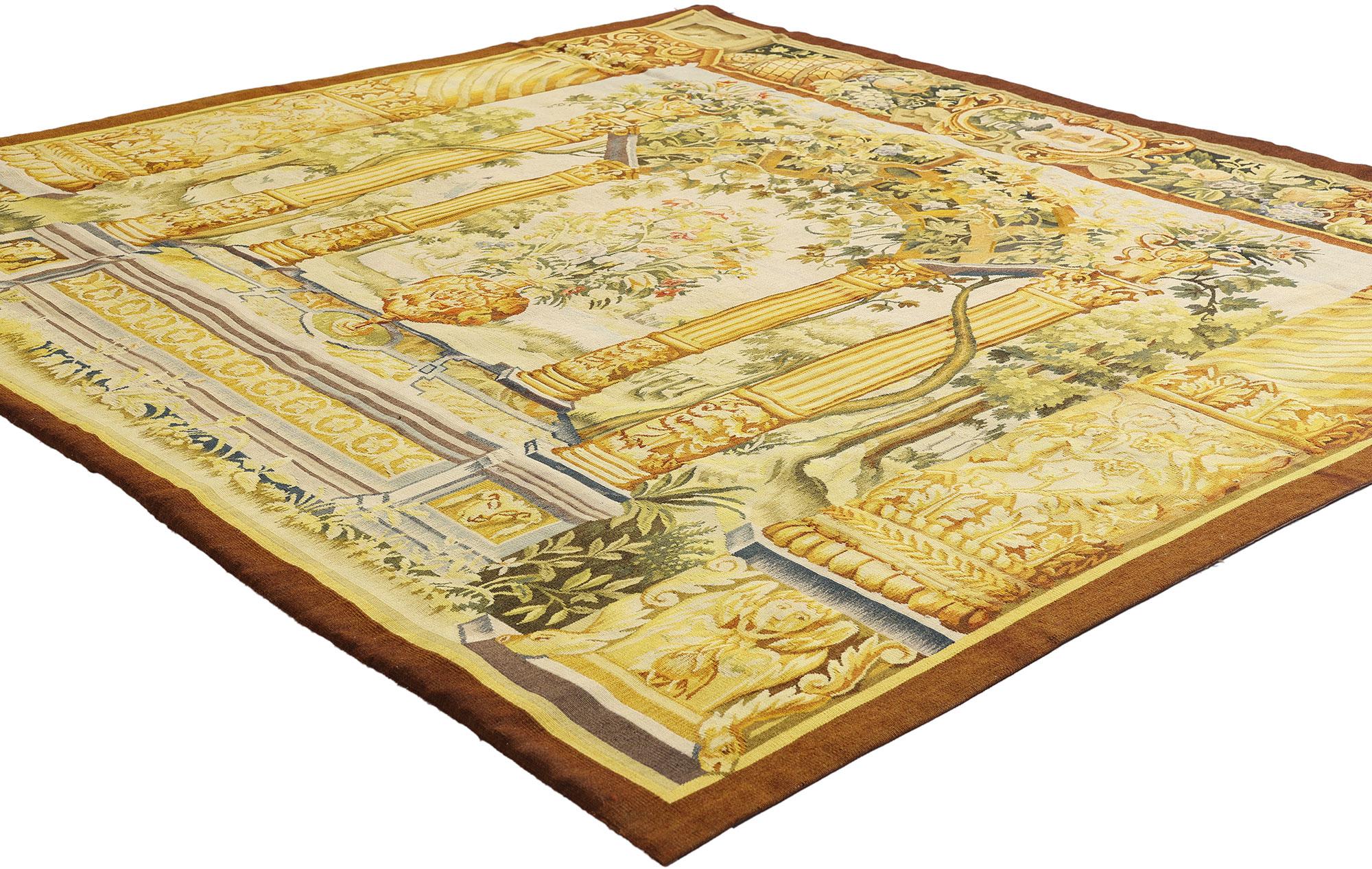 The Flemish Pergola: A Renaissance Garden Tapestry Inspired by Jacob Wauters For Sale 3
