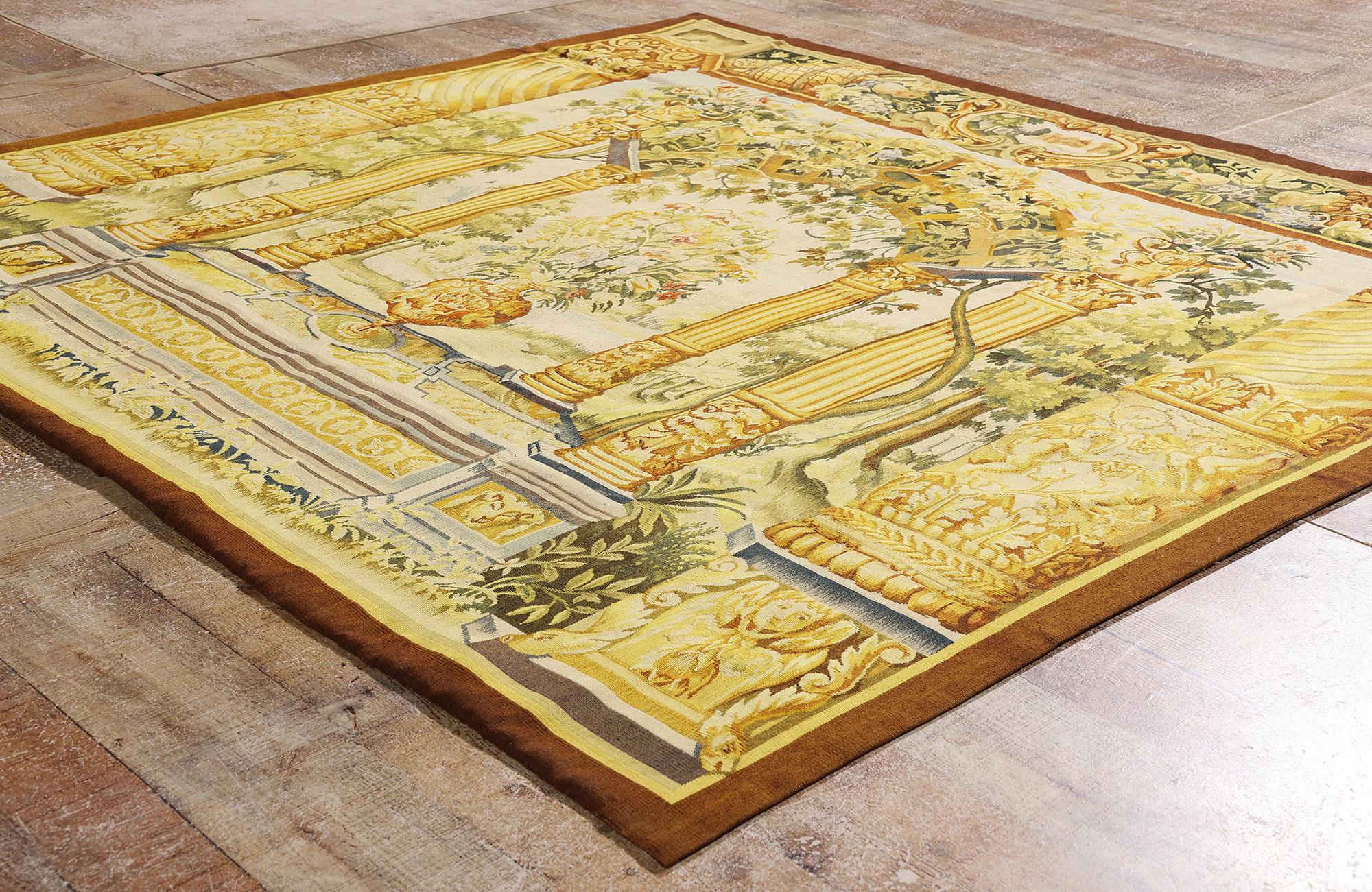 The Flemish Pergola: A Renaissance Garden Tapestry Inspired by Jacob Wauters For Sale 4