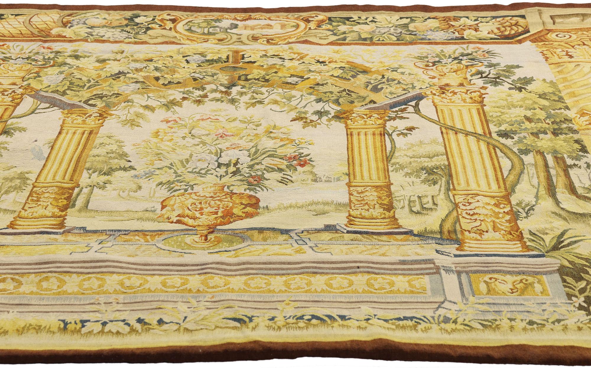 The Flemish Pergola: A Renaissance Garden Tapestry Inspired by Jacob Wauters For Sale 6