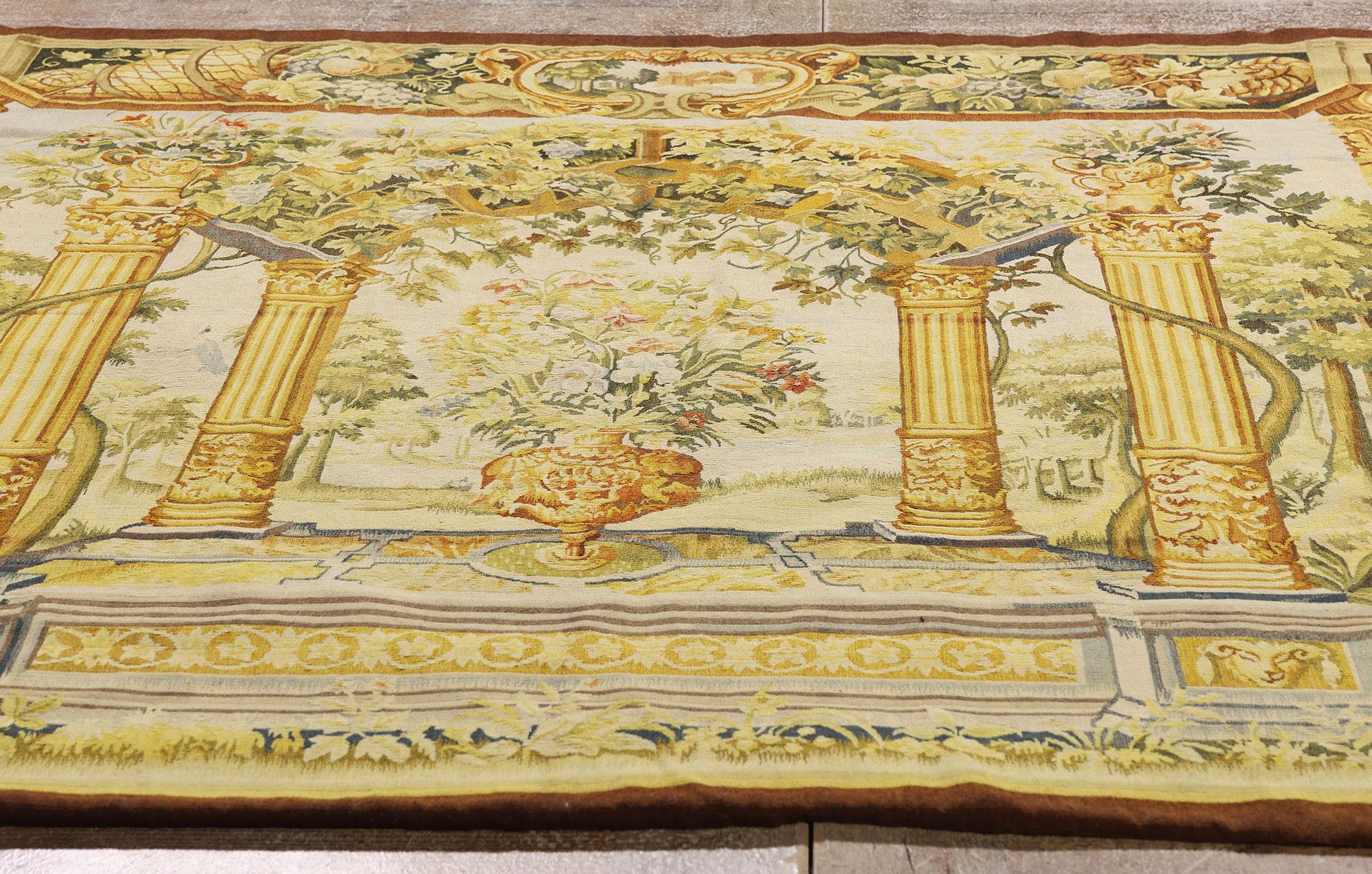 The Flemish Pergola: A Renaissance Garden Tapestry Inspired by Jacob Wauters For Sale 7