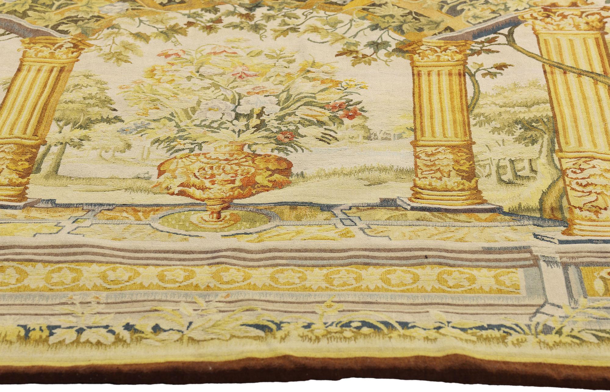 The Flemish Pergola: A Renaissance Garden Tapestry Inspired by Jacob Wauters For Sale 8