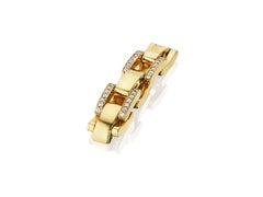 Flexible Link Ring with Diamond Pavé in 18K Gold