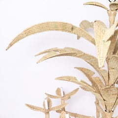 Florencia Large Wicker Palm Leaf Chandelier from the FS Flores Collection