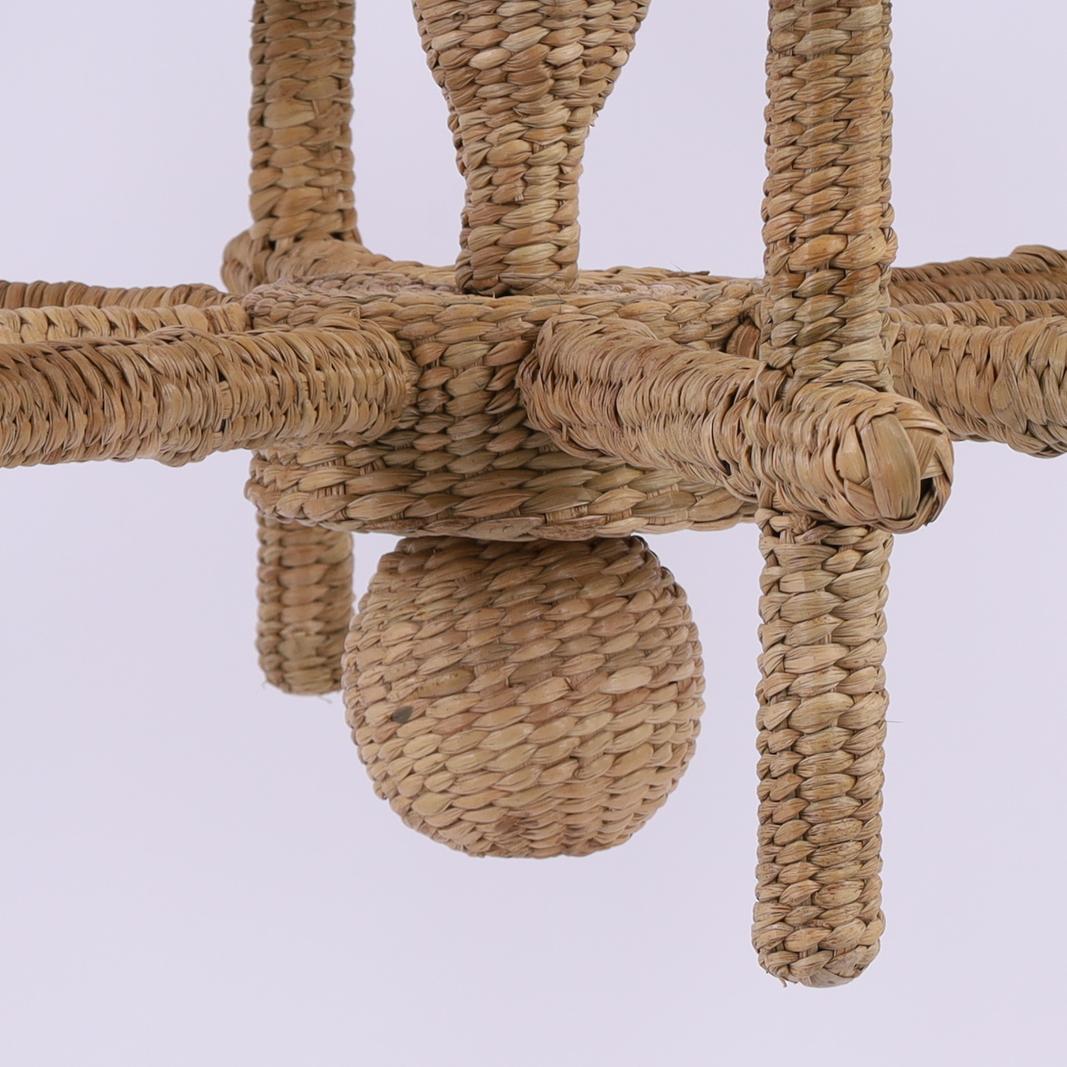 The Florencia Pequeña Wicker Palm Tree Chandelier from the FS Flores Collection 1