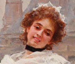 Flower Girl by Louis Marie de Schryver