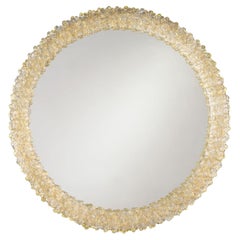 The Flower King, Venetian Murano Glass Luxury Mirror by Fratelli Tosi