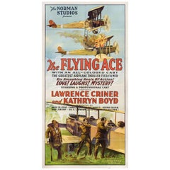 Antique "The Flying Ace" 1926 U.S. Three Sheet Film Poster