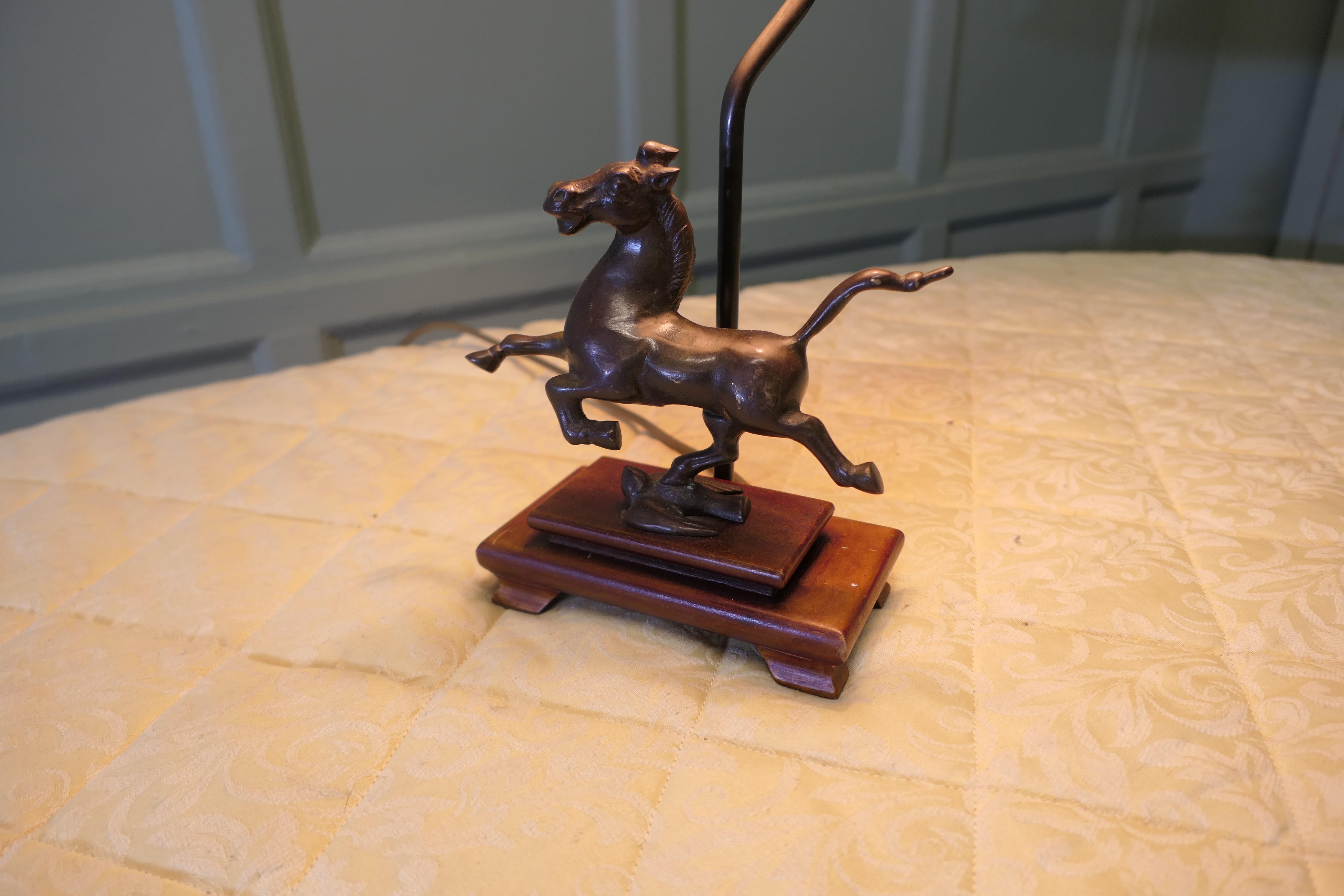 The Flying Horse of Gansu Set as a Lamp   This is a bronze statue For Sale 1