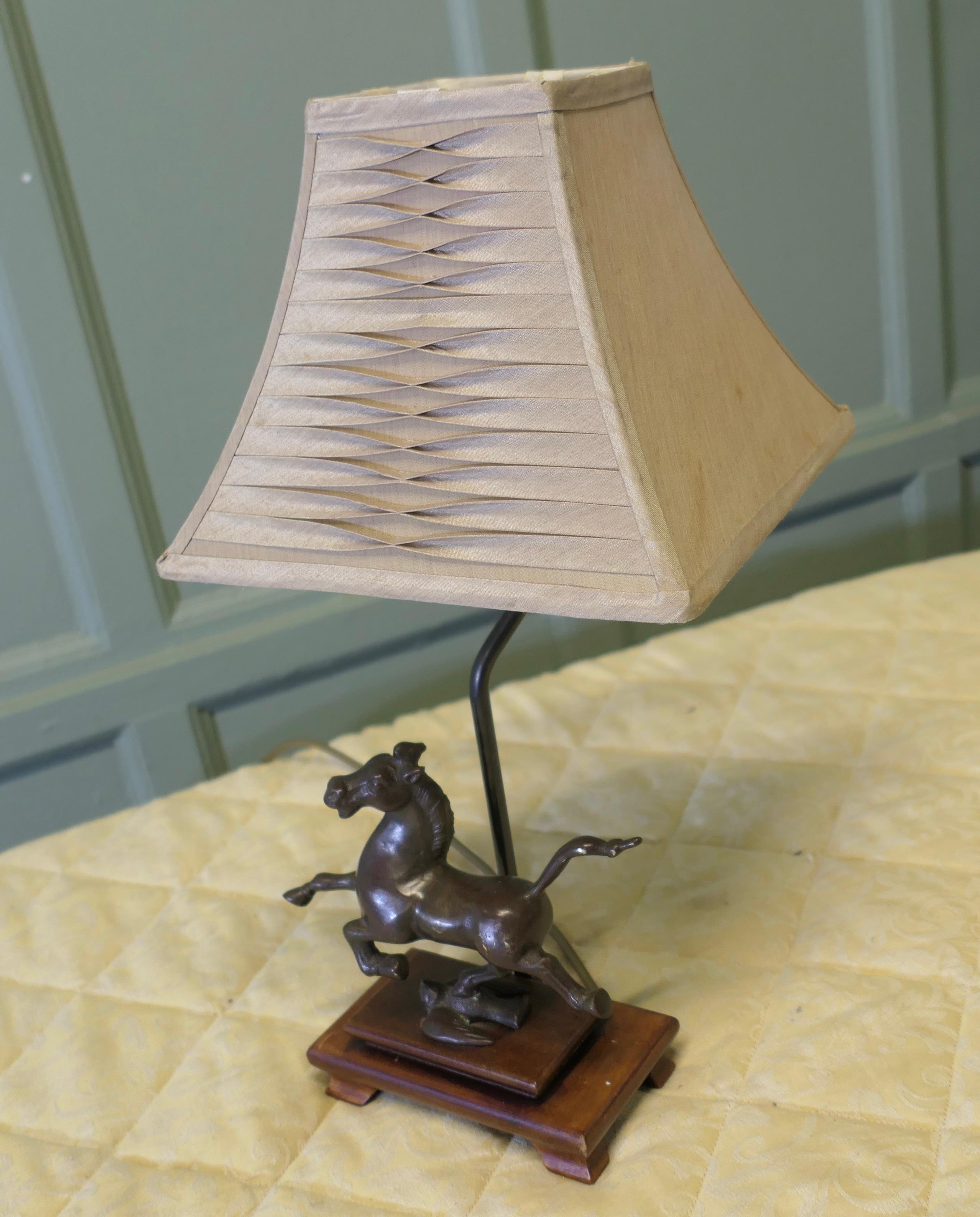 The Flying Horse of Gansu Set as a Lamp   This is a bronze statue For Sale 2