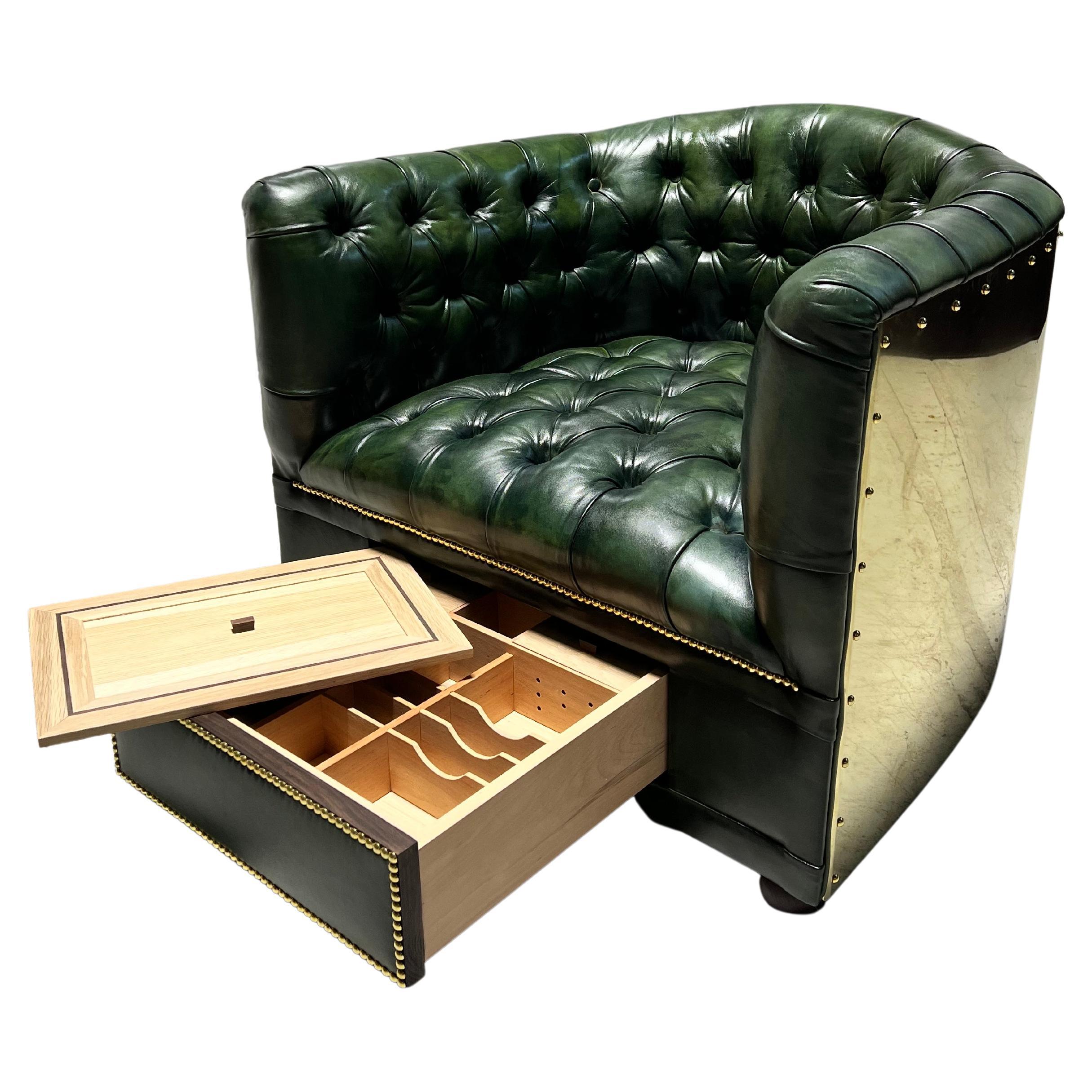 The Flying Wing Humidor Chair from our Signature Collection For Sale