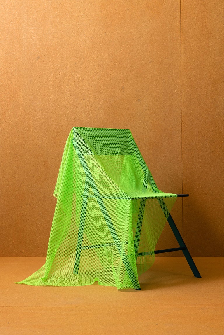 The Folding Chair in 6061 Aluminum 'Blue' For Sale at 1stDibs