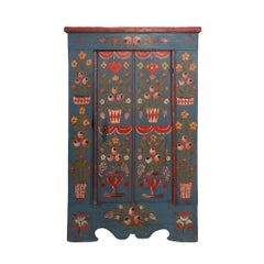 La mano del pintor popular: Armario pintado del siglo XIX