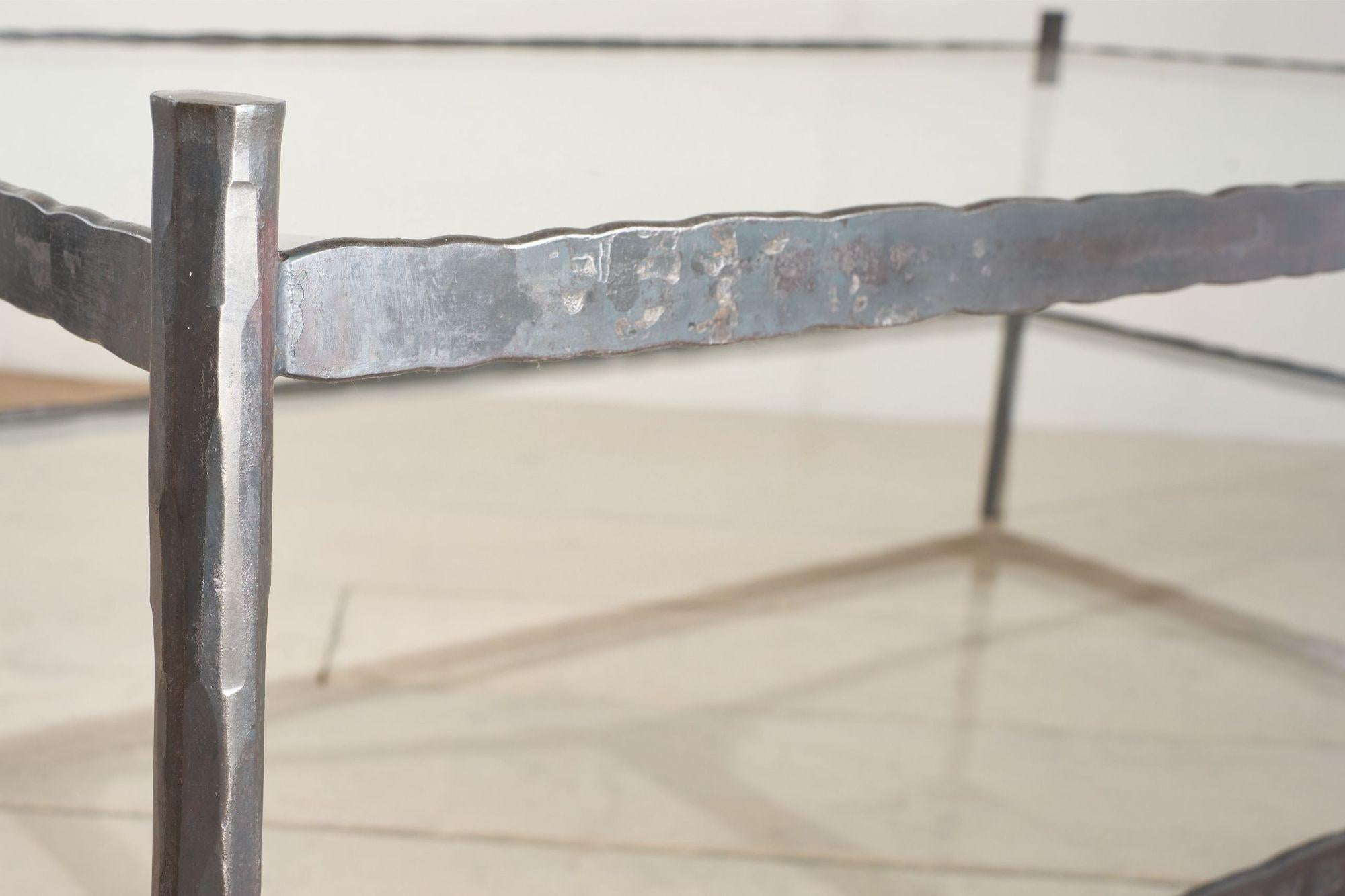 The forged 'Mjolnir' Coffee table - rectangle - By TallBoy For Sale 2