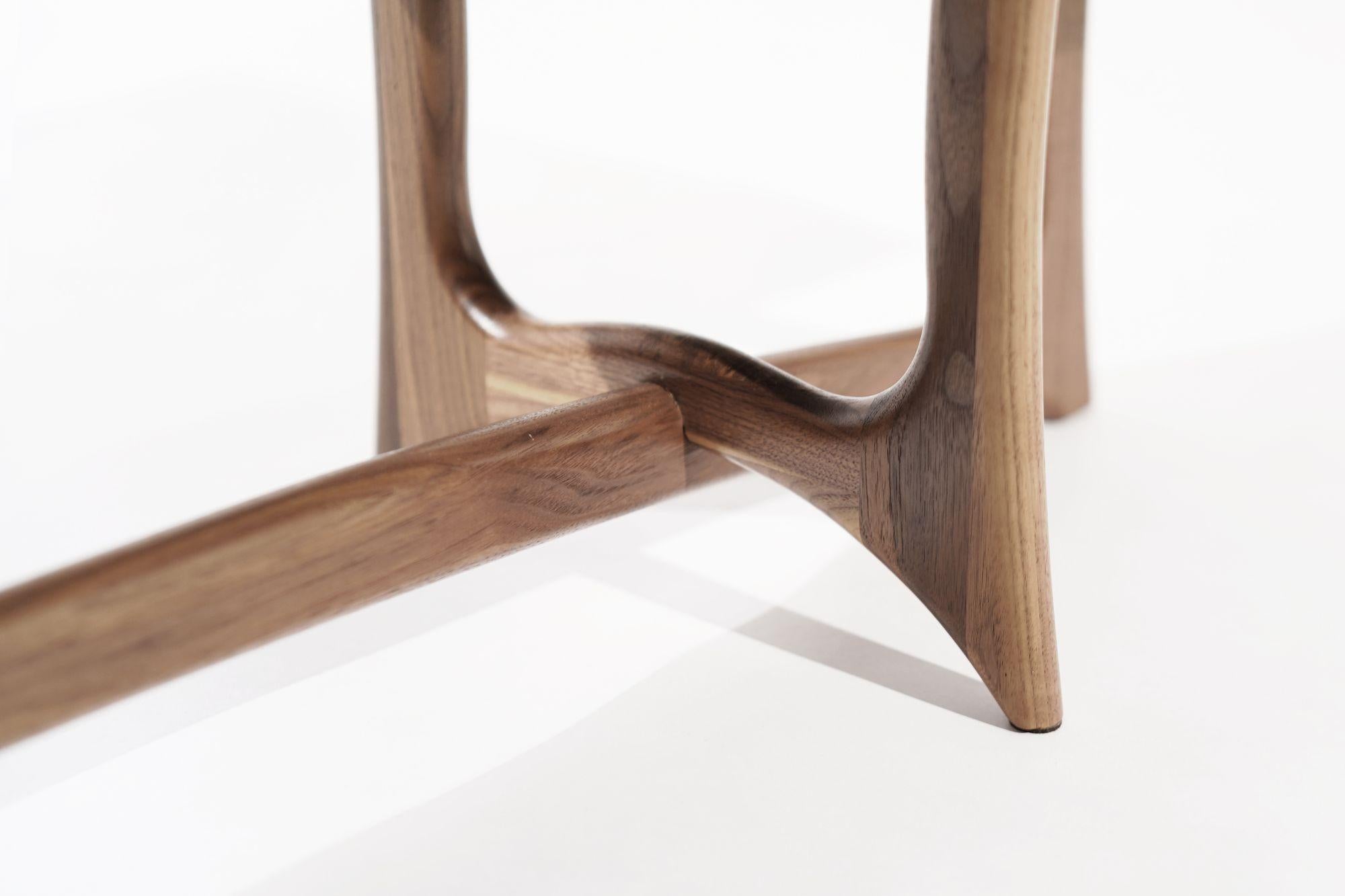 The Forma Bench in Natural Walnut by Stamford Modern For Sale 5