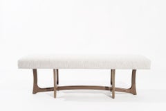 The Forma Bench in Natural Walnut by Stamford Modern