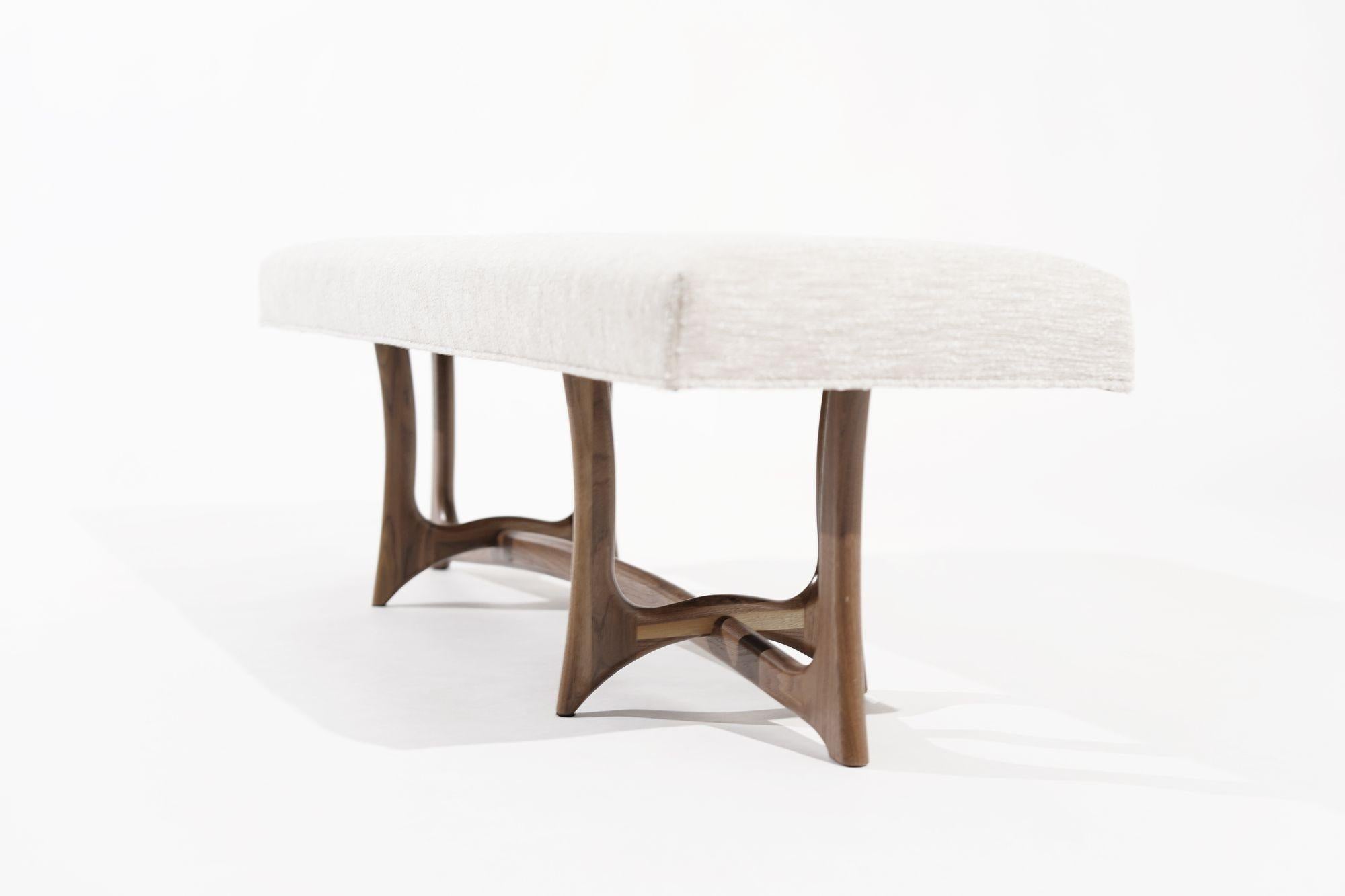 The Forma Bench in Natural Walnut by Stamford Modern In New Condition For Sale In Westport, CT