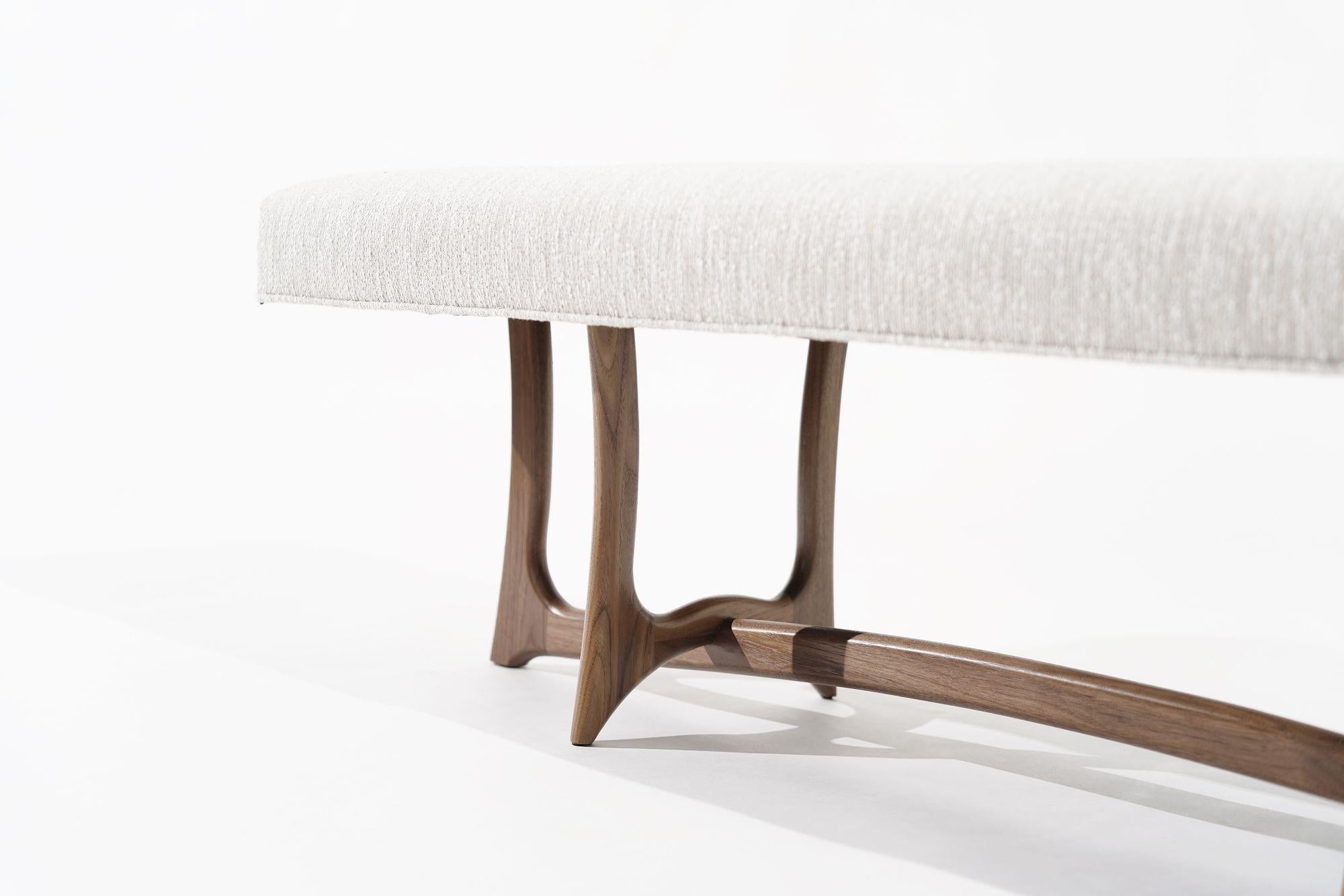 The Forma Bench in Natural Walnut by Stamford Modern en vente 1