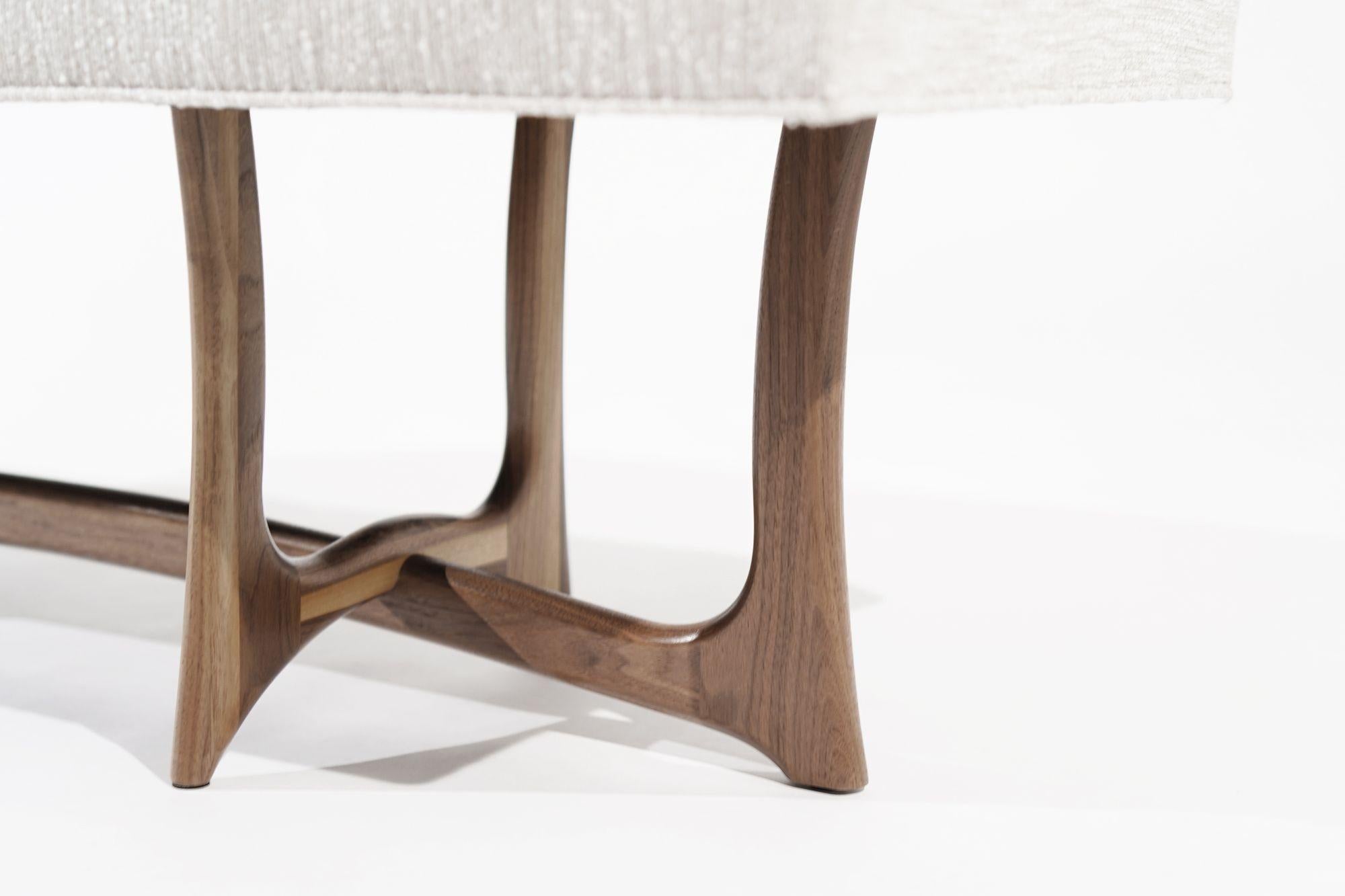 The Forma Bench in Natural Walnut by Stamford Modern For Sale 2