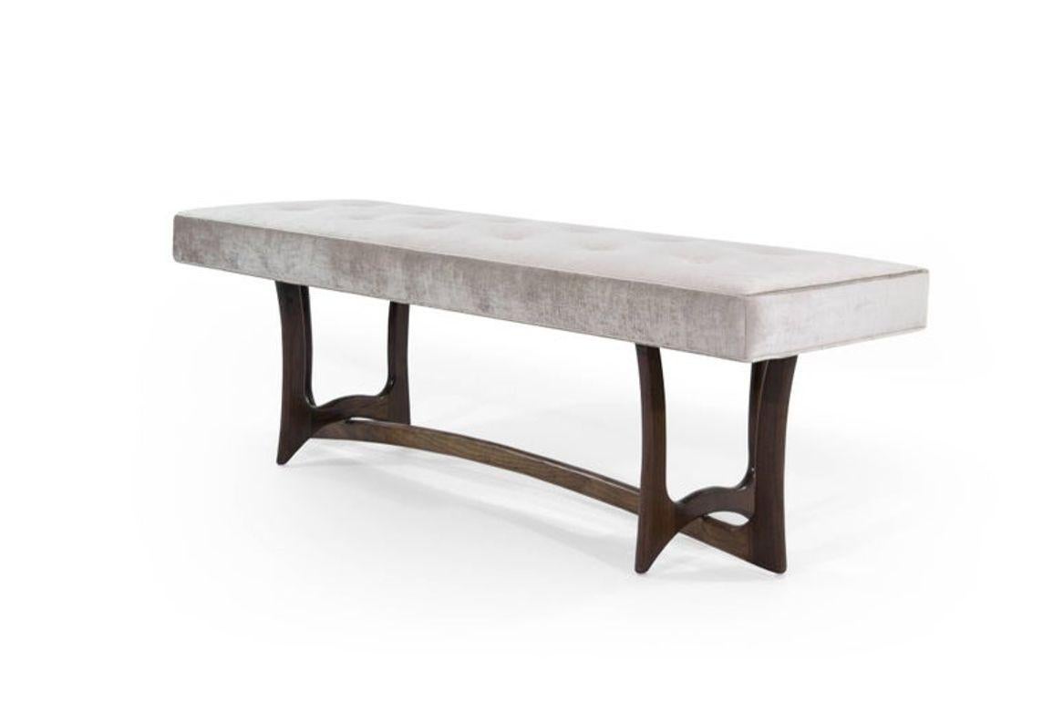 Forma Bench in Walnut by Stamford Modern In New Condition For Sale In Westport, CT