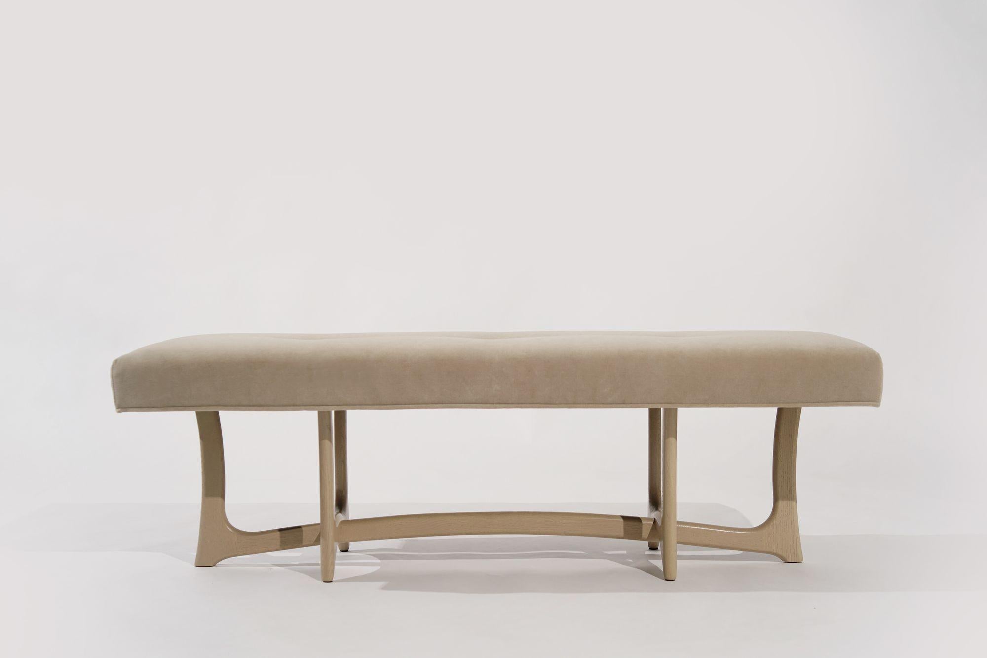 Mid-Century Modern The Forma Bench in White Oak by Stamford Modern For Sale