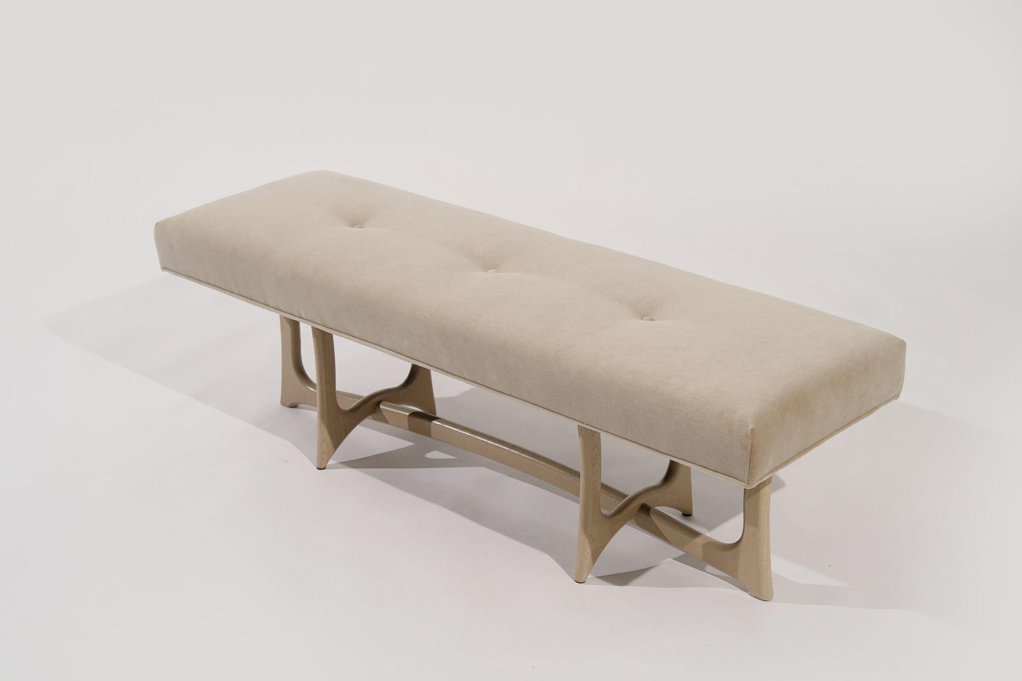 American The Forma Bench in White Oak by Stamford Modern For Sale