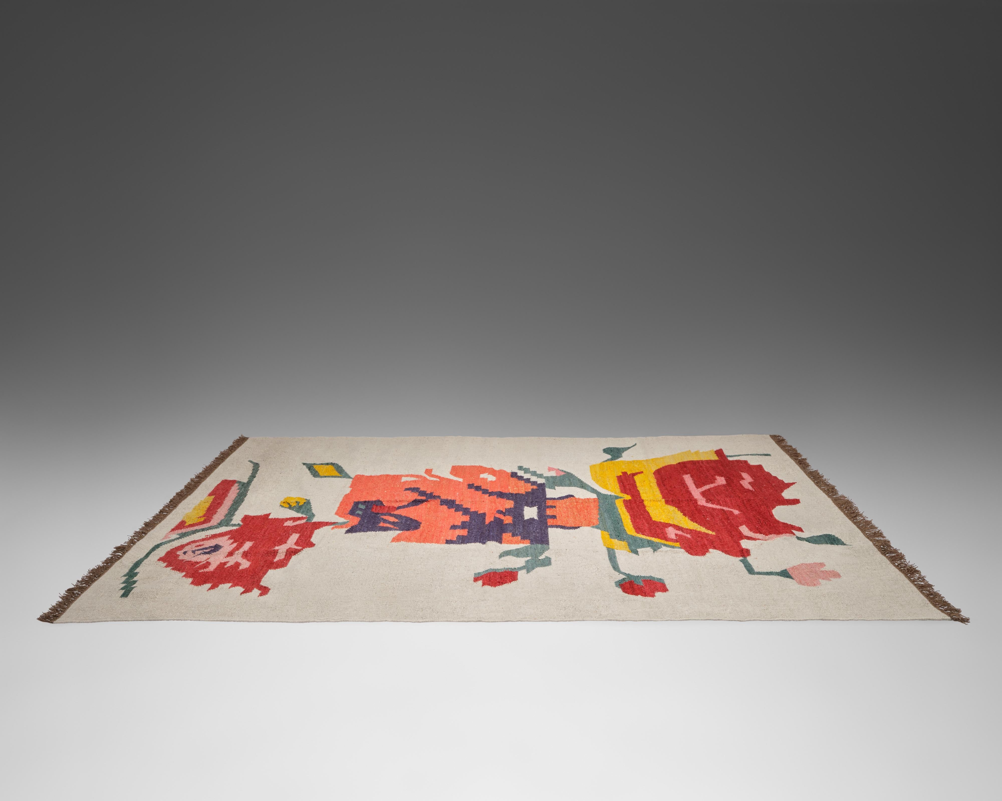 The Forsyth Flora Rug In New Condition For Sale In SAINT LOUIS, MO