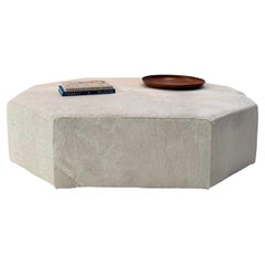 The Forsyth Octo Ottoman in Brazilian Cowhide, 48 x 60 in