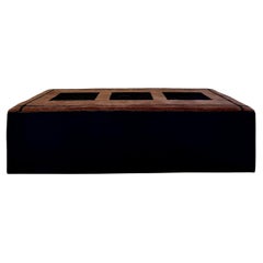 The Forsyth One-of-a-Kind Rug Ottoman with Zouzou Rug, 36 W x 62 L x 17 H in