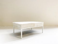 Otomana Forsyth de cuero de vaca brasileño