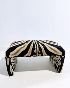 The Forsyth Waterfall Bench in Zebra, Made To Order