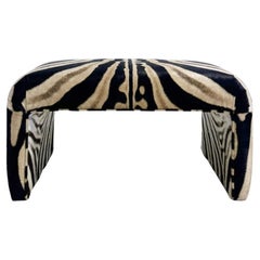 The Forsyth Waterfall Bench in Zebra, Made To Order
